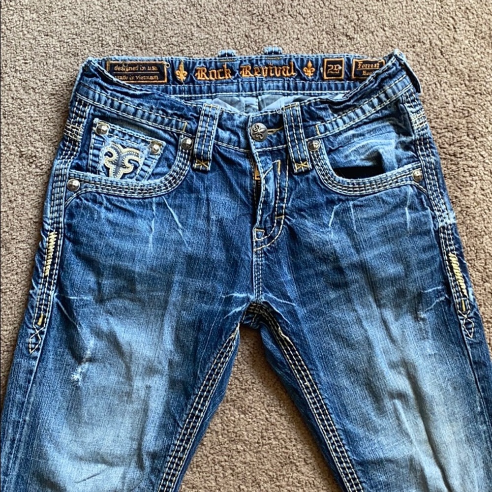 Mens Rock Revival Jeans